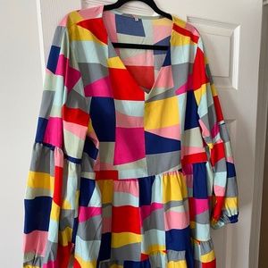 Long sleeved shift  dress